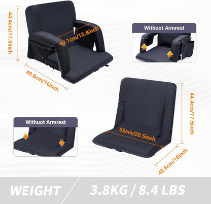 Porellia® - Reclining Portable Bleacher Chair