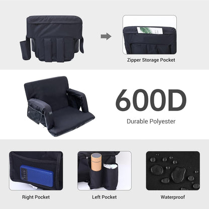 Porellia® - Reclining Portable Bleacher Chair