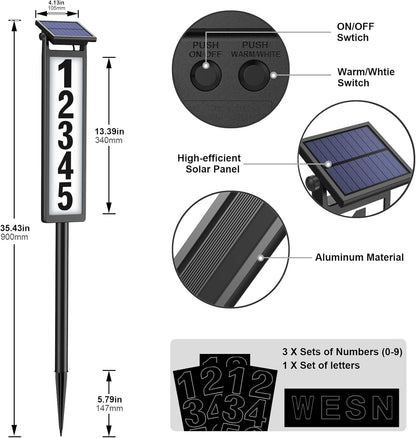 Sollino® - Solar LED Address Sign