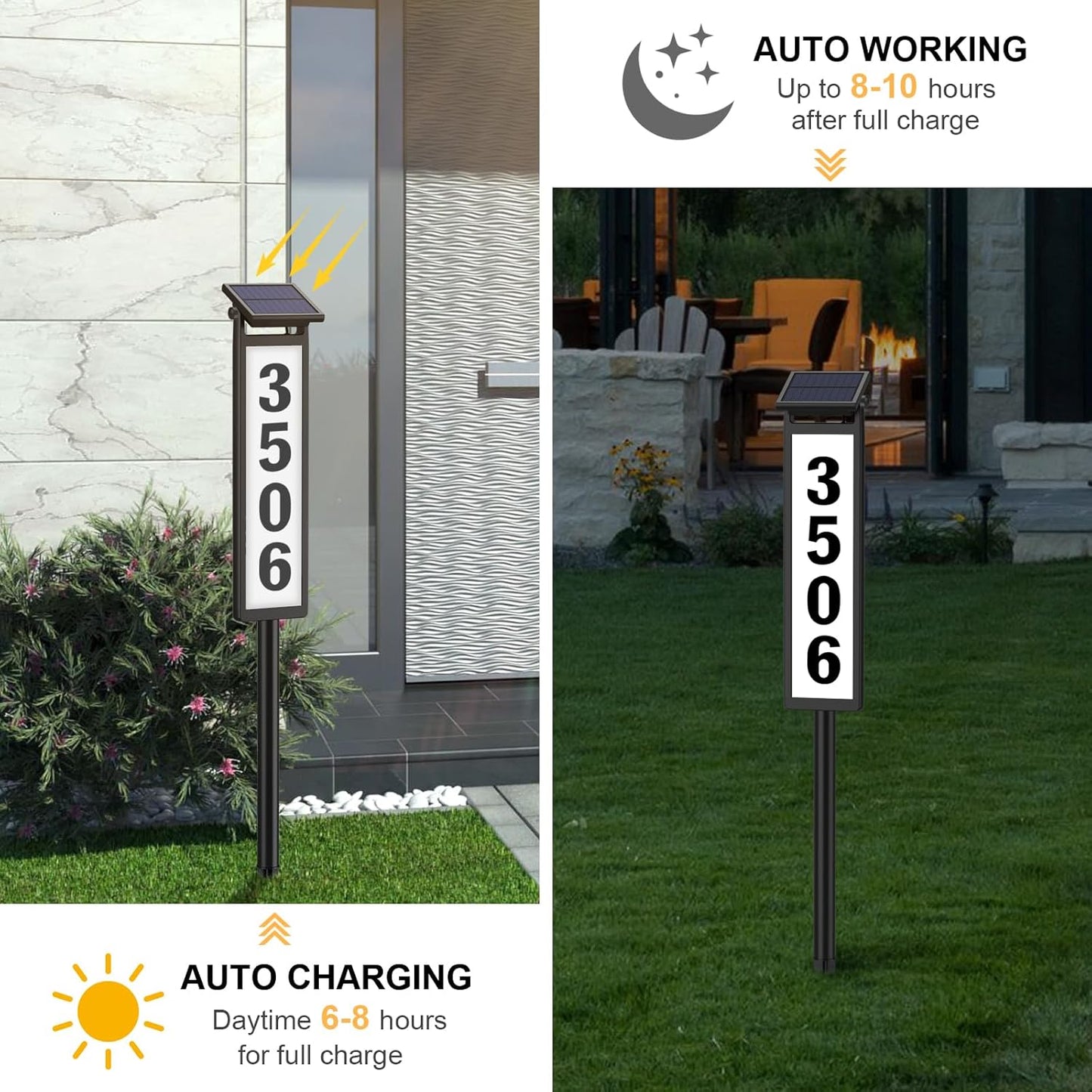 Sollino® - Solar LED Address Sign